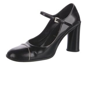 Prada Black Leather Mary Jane Pumps - Size 9